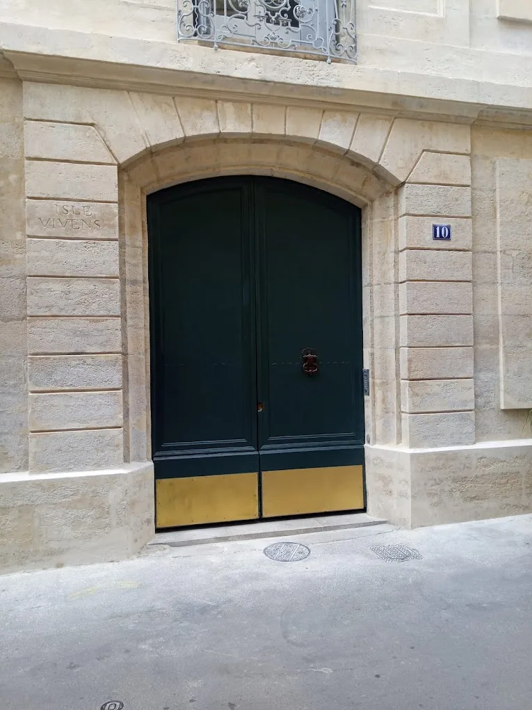 Peinture extérieure double porte sur pierre, Zenna Artisan Peintre